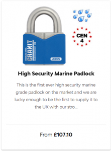 What is the best high security padlock I can use by the sea?