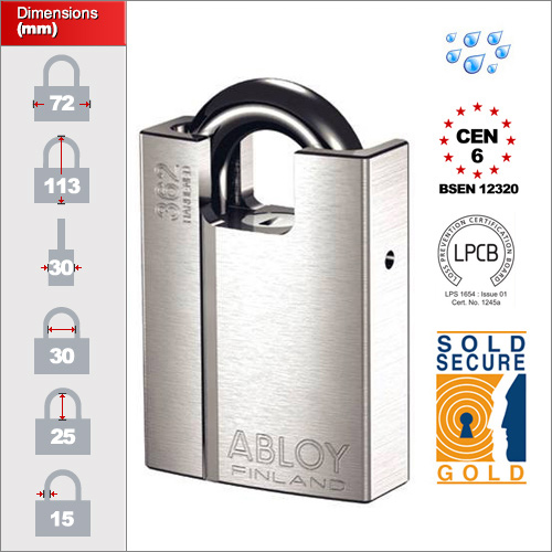 abloy combination padlock